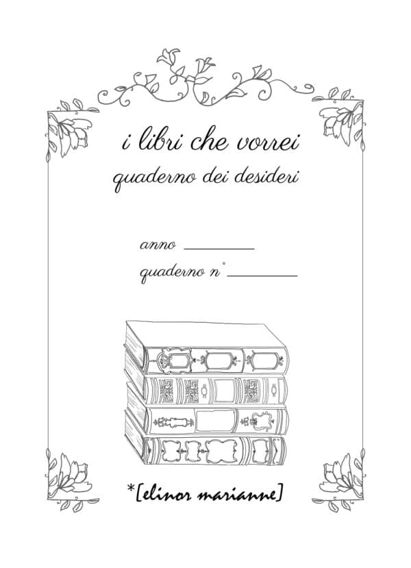 i libri che vorrei - agendina dei desideri