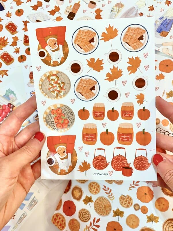 sticker merenda d'autunno - immagine 2