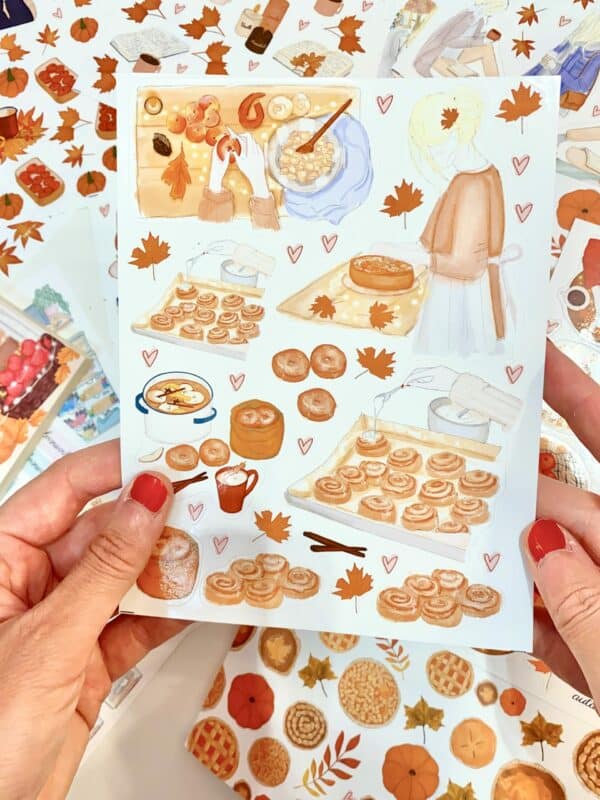 sticker merenda d'autunno - immagine 3