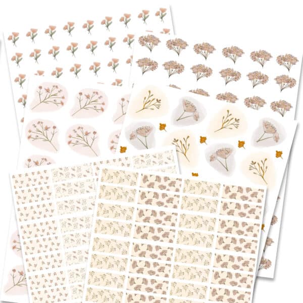 sticker fiori d'autunno