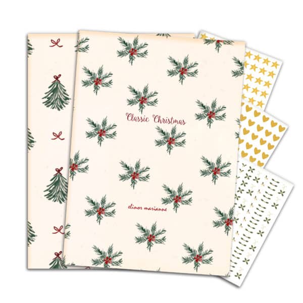 book e cartellina Classic Christmas