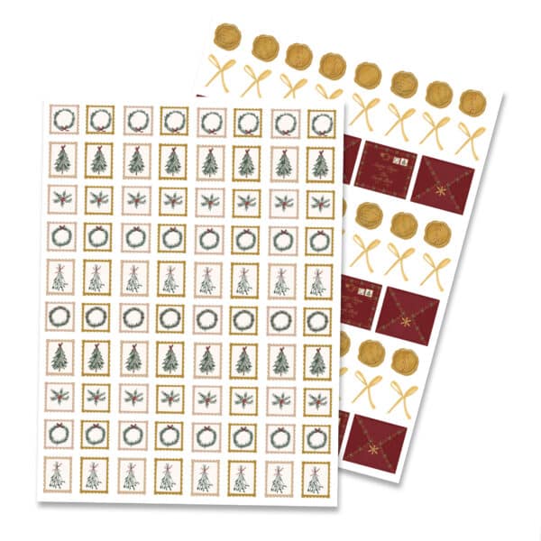 sticker dear Santa (francobolli e lettere)