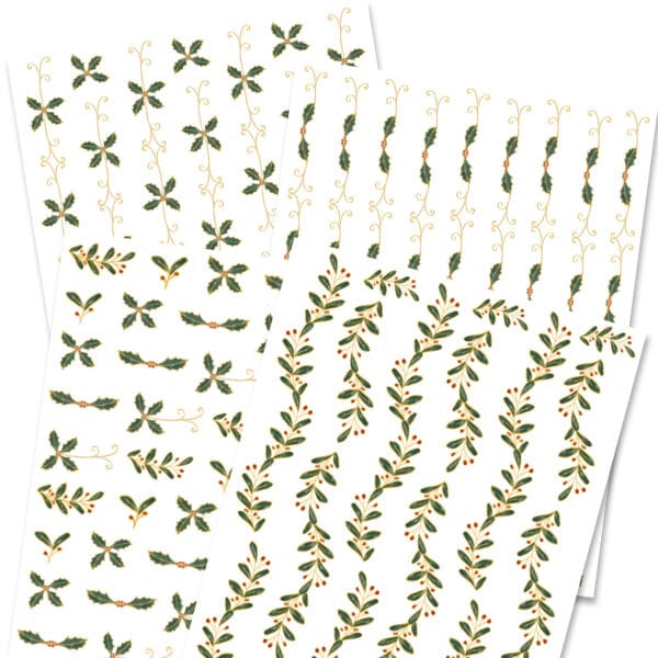 sticker Christmas essentials - gold