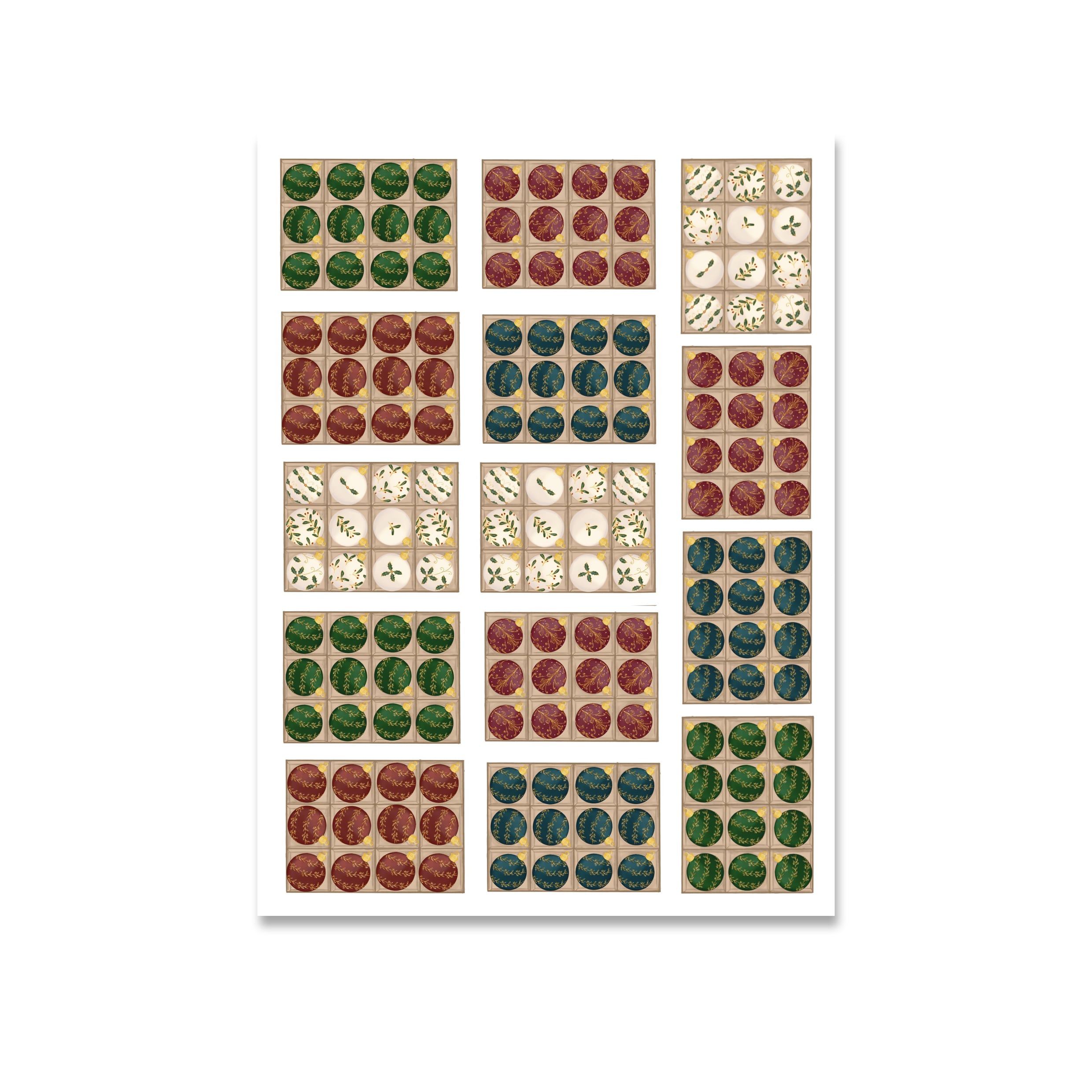 sticker palline classic Christmas - immagine 4