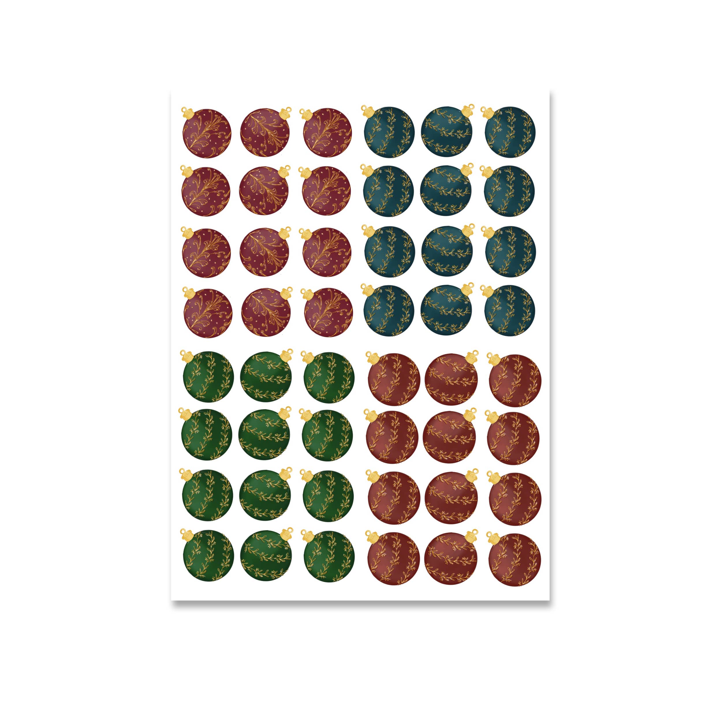 sticker palline classic Christmas - immagine 5