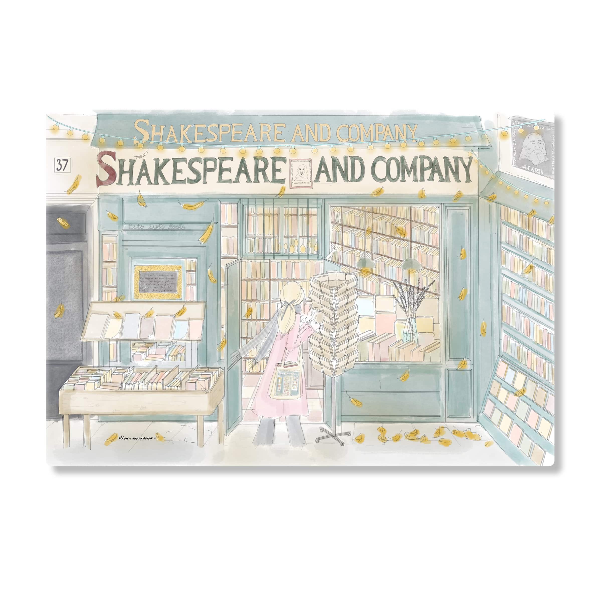 tovaglietta la librairie Shakespeare & Company