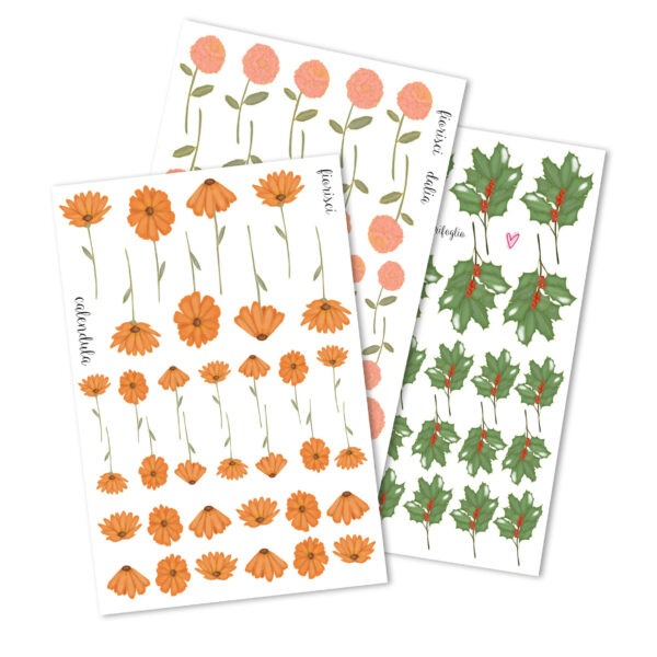 sticker fiori d'autunno