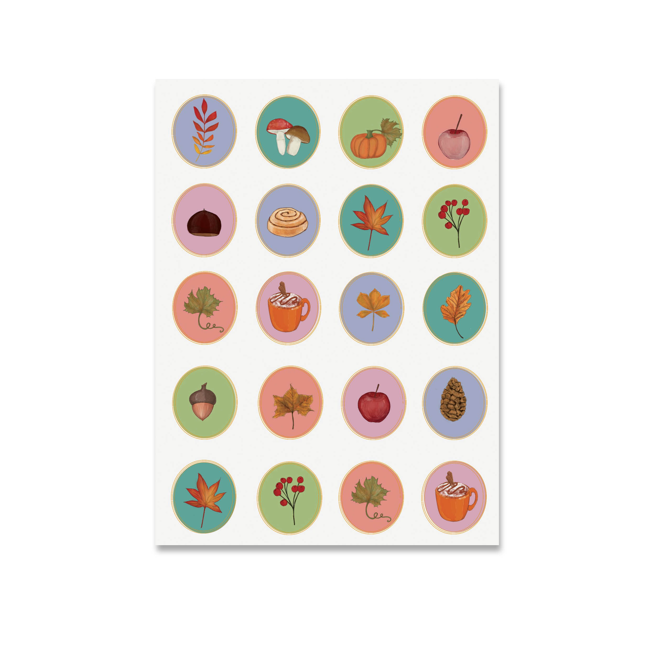 sticker etichette preziose e palette d'autunno - immagine 3