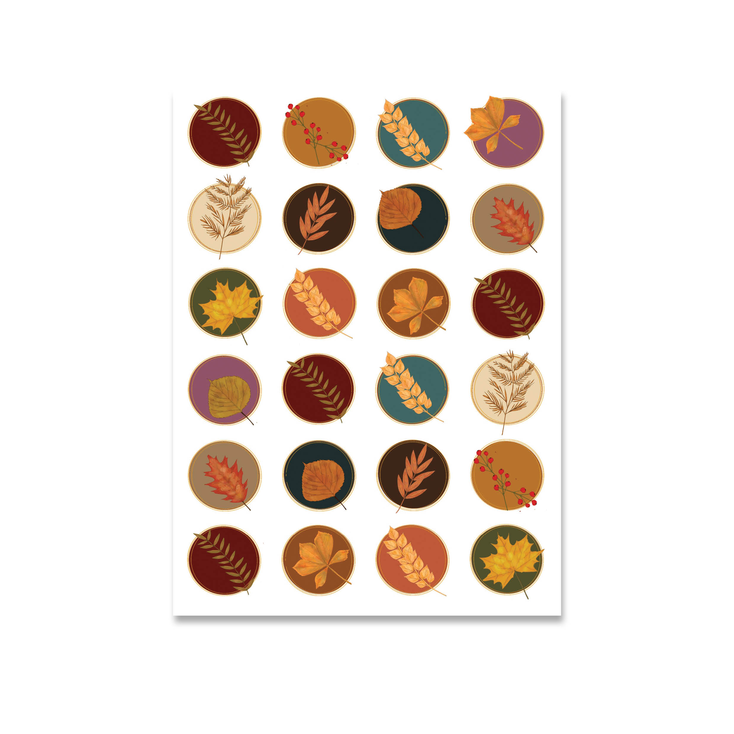 sticker etichette preziose e palette d'autunno - immagine 2